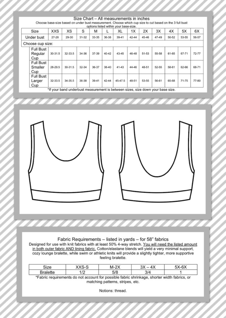 Sports Bra PDF Sewing Pattern Bra Pattern, Sports Bra Pattern, Sports  Pattern, Lingerie Sewing, Bra PDF, Fun Lingerie Pattern, Bra Sewing 
