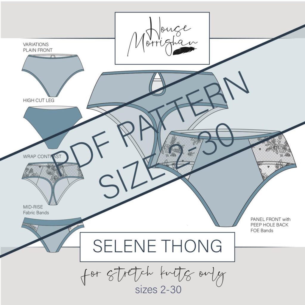 Olivia Bralette Knickers Briefs Panties Sewing Pattern (PDF)