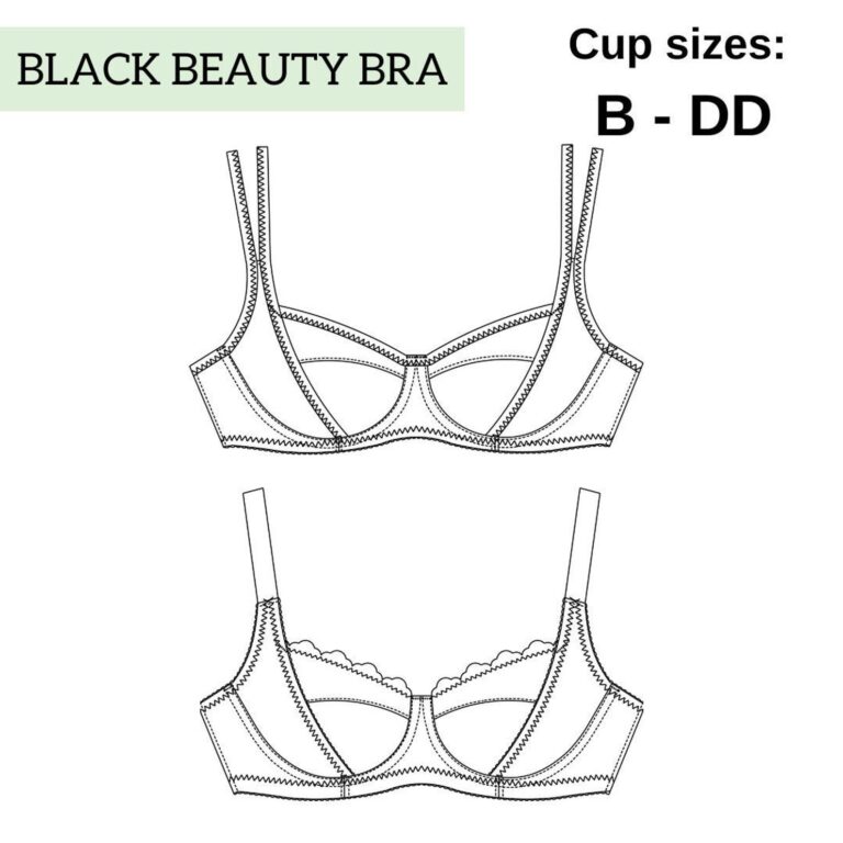 Black Beauty Bra View B Sew-Along // Part One: Pattern & Sizing ...