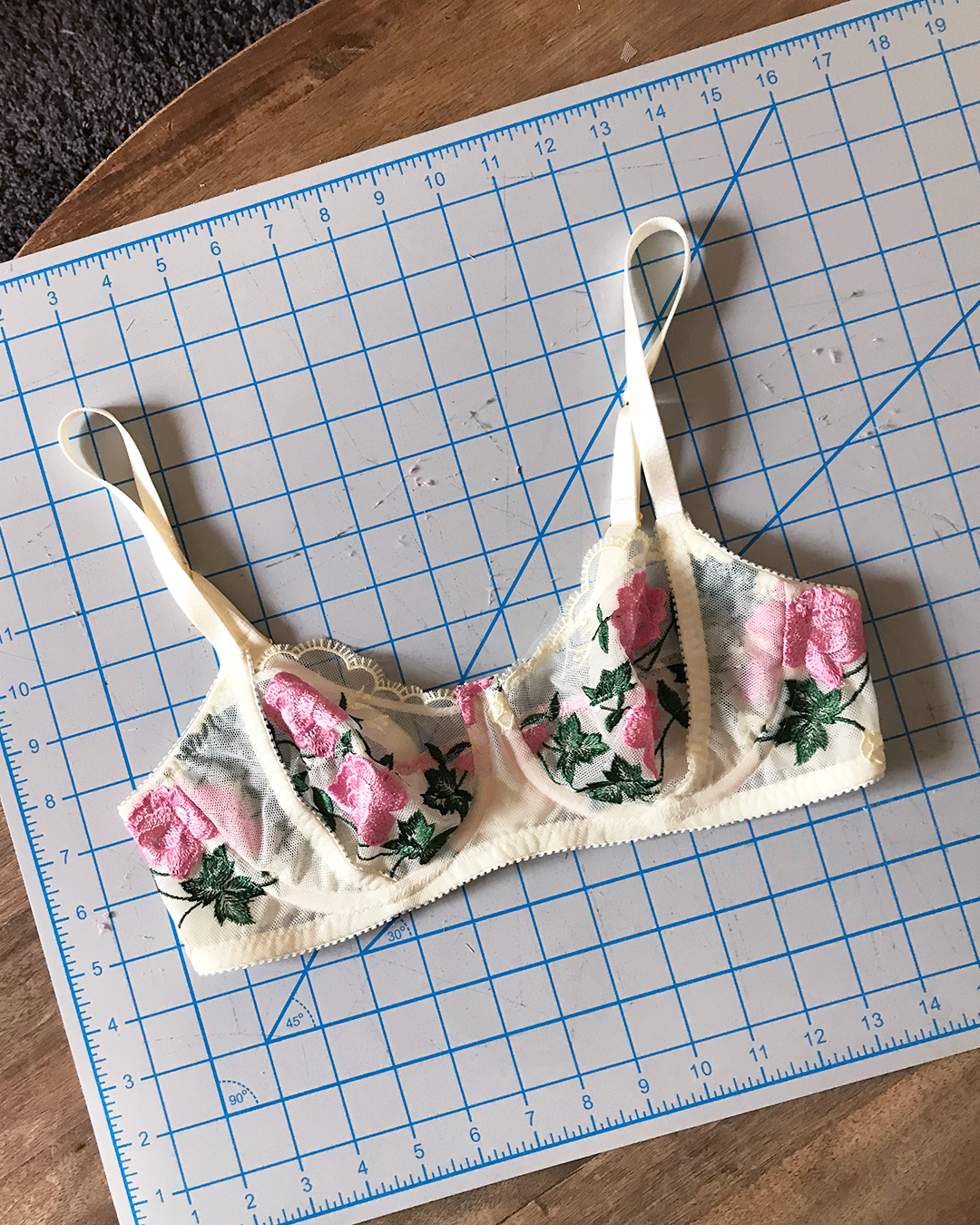 My first hand made bra! A little wobbly but a good practise for fitting.  Black Beauty pattern View A by Emerald Erin : r/sewing